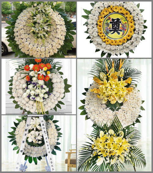 山西晋中左权县粟城乡石台头村花圈速递